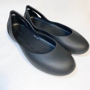 Crocs‎ Alice Work Flat Womens 11 Black Slip Resistant Professional Shoes 11050